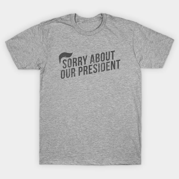 Sorry about our president T-Shirt by hoopoe